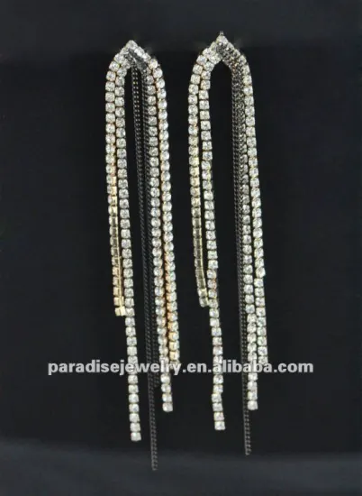 Nice rhinestone dangle earrings