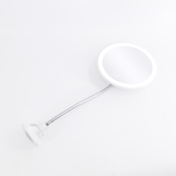Banyo LED Goopeneck 360 Derece Dönen Emme Kupası Makyaj Aynası