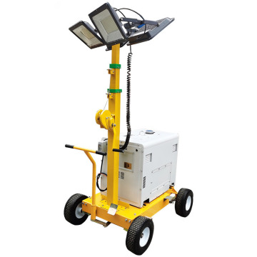 Lunar Diesel Engine Led Balloon Lighting Pushcart for Outdoor Rescue