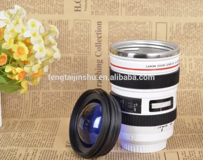 Camera Lens Cup SLR EF 24-105mm Zoom Lens Coffee Tea Travel Mug