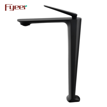 Fyeer Hot Sale Solid Brass Bathroom Basin Faucet - Matte Black