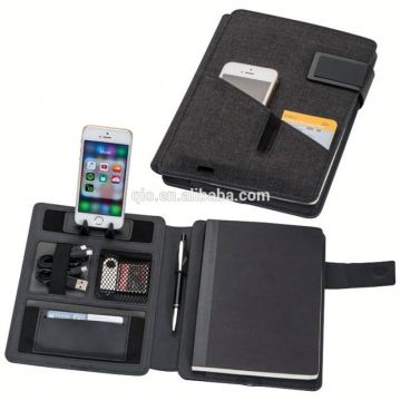 Portable PU Planner Notebook Set with iPhone Container and Accessories NOTEBO908-2
