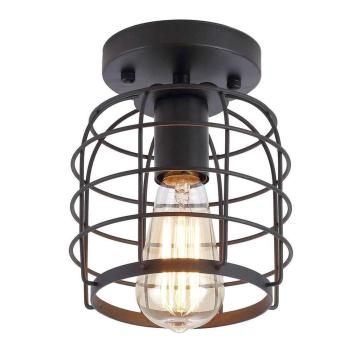 Rustic Metal Cage Industrial Vintage Ceiling Light
