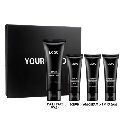 Vegan Men's Skin Care Set: Oil Control, Anti-Acne, Hydrating Organic Products