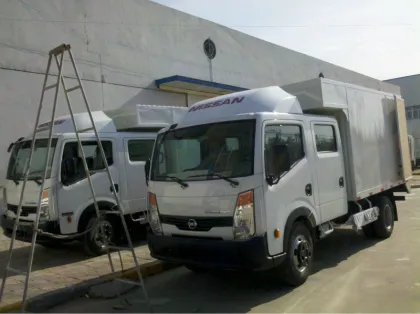 4tons Nissan cargo truck/box van truck/box truck /van cargo truck 2-8m