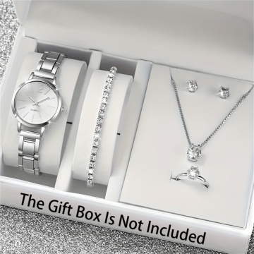 Hot Selling Fashion Elegant Trend Diamond Quartz Bracelet Watch Set for Women