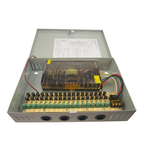 240W 12V 20A Caja de fuente de alimentación de CCTV de 18ch