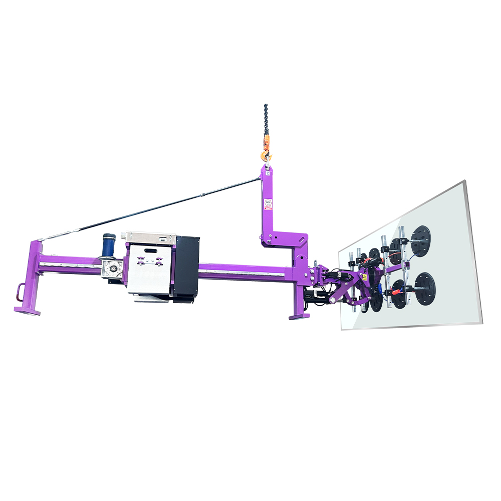 Cowest BVL-800 Balanced Glass Lifter handling facade eaves