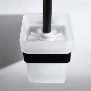HIDEEP Stainless Steel Bathroom Black Toilet Brush Holder