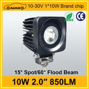High Quality 10-30v 2" 10w 750LM led work lamp , led work light