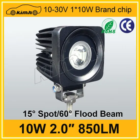 High Quality 10-30v 2" 10w 750LM auto led work light, led work light