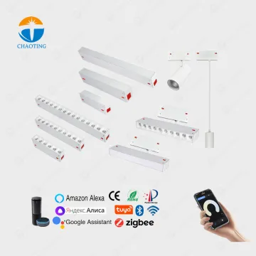 220V LED Track Light System: New Trend Surface Recessed Linear Spotlight Magnetic Track Lighting