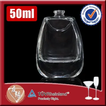 Custom made original brand shaped small super flint glass 50 ml perfume bottle