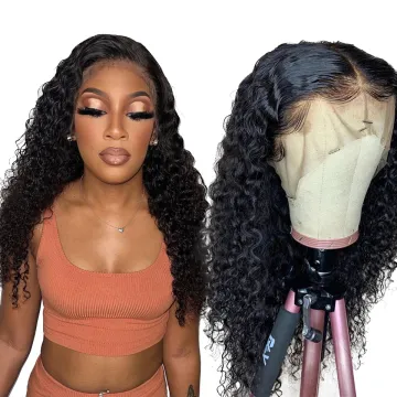 Cuticle aligned wig body wave virgin raw 40 inch human hair full lace front wig transparent,Water wave full lace wigs vendor