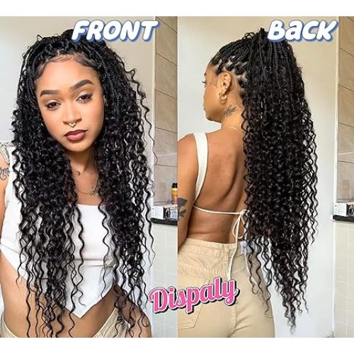 Cabello de trenza a granel de ondas profundas