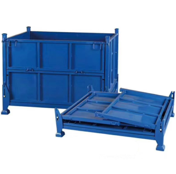 High-Anti Corrosion Galvanized Steel Foldable Pallet Container