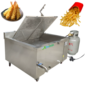 Frying Equipment for Snacks: Oil Water Separation Popcorn Chicken Sausage Fryer Machine Samosa Empanada Oven Spring Roll Onion Ring Frying Pot