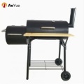 Kawasan Memasak Besar Barrel Troli BBQ Grill