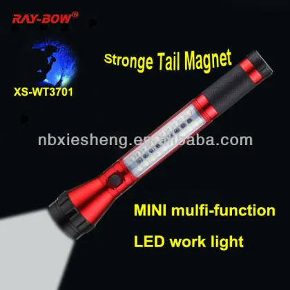 CREE LED+white LEDs, magnet multi purpose torch