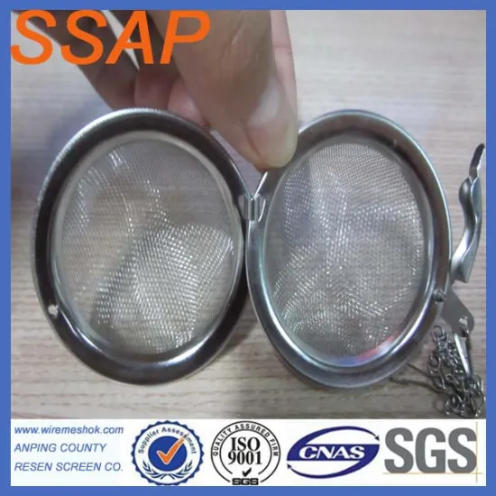 stainless steel mesh ring tea ball, stainless steel/ss filter wire mesh tea ball