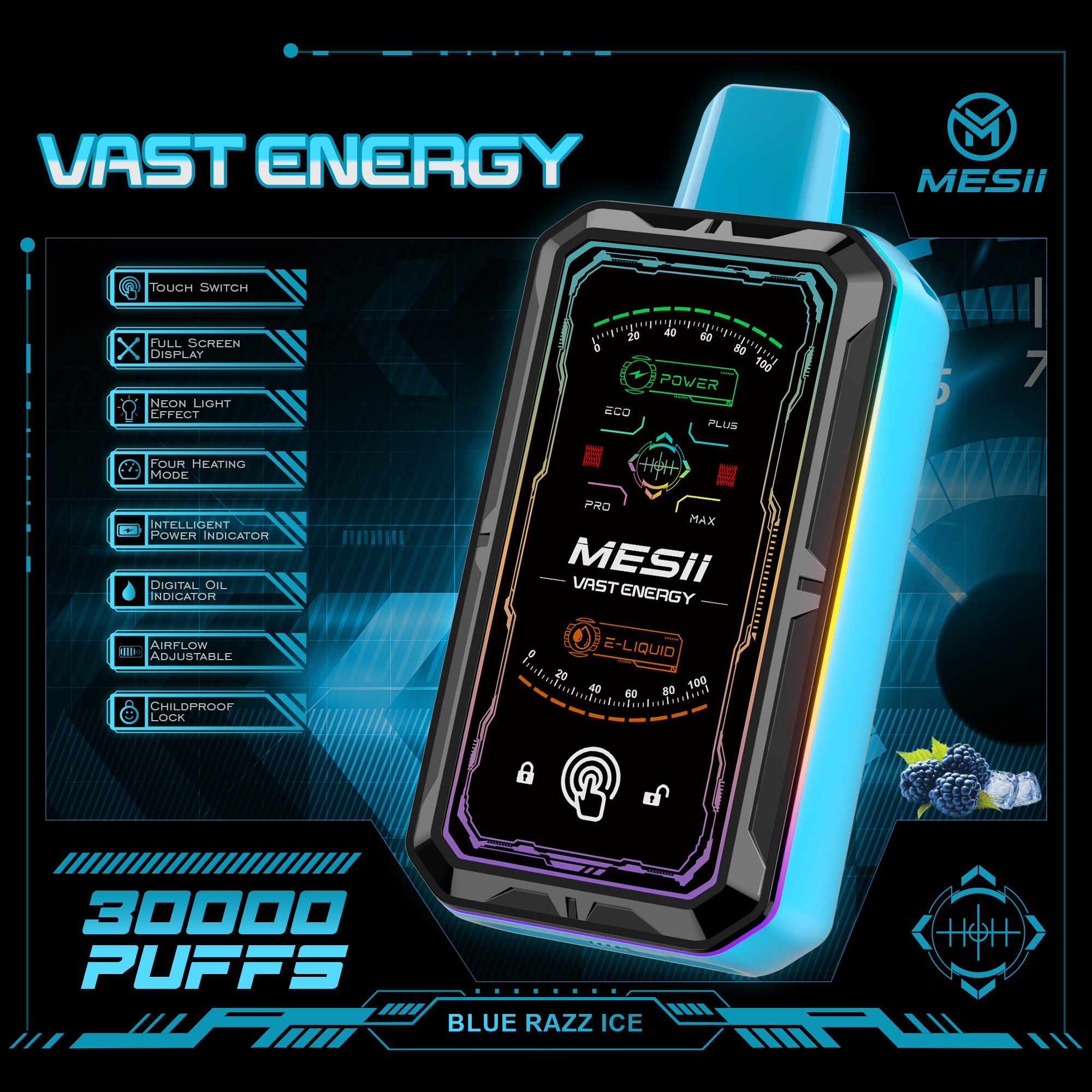 Vape puff Mesii Vast 30k asli