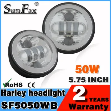 5.75 inch 40W led motorcycle accessories Round C REE LED Car Headlight for Harley with halo ring