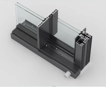 Panoramic narrow sliding door aluminum profile