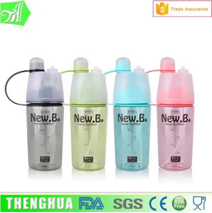 sports drinks bottle, spray drinks bottle, plastic water bottle