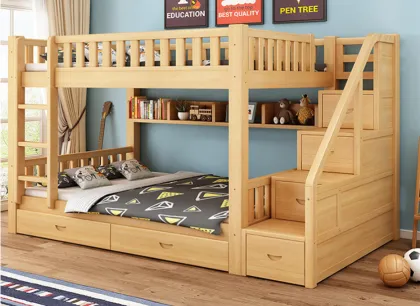 hot sale high quality solid wood bunk bed