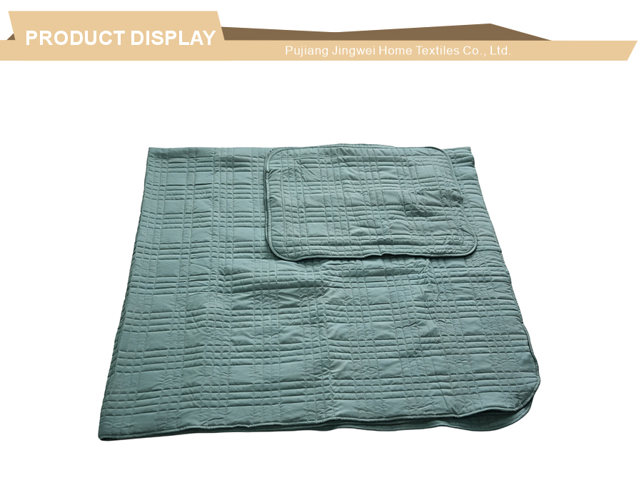 Soft daily quilt bed pillow set