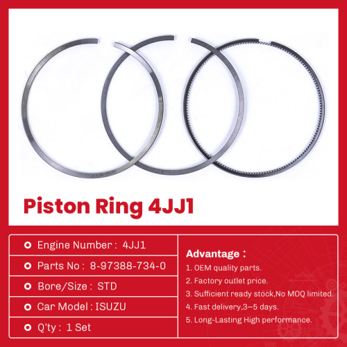أجزاء السيارات ISUZU PISTON RING 4JJ1 8-97388-734-0