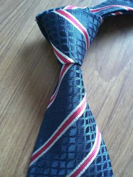 Blue Stripe Silk Necktie