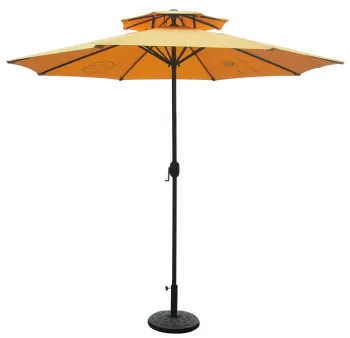 Custom Waterproof Garden Sun Shelter and Beach Umbrella with Alu Frame and Solar Packing