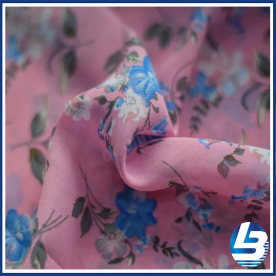 OBL20-C-016 Polyester Chiffon Ladies' Dress Cloth