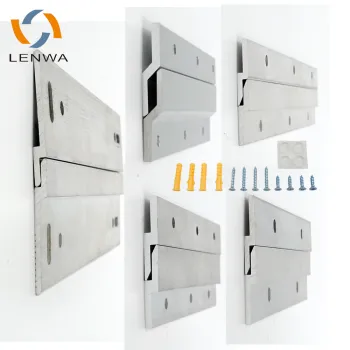 LENWA ALUMINIUM Heavy Duty Aluminum Small Z Clamp Hanger for Mirror Hanging