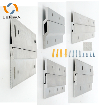 Lenwa Aluminium Tugas Berat Aluminium Gantungan Klem Z Kecil Untuk Gantung Cermin