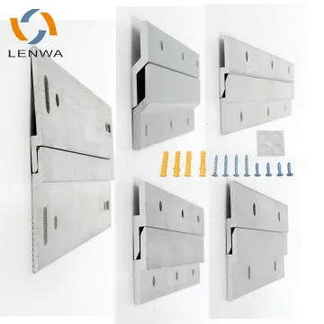 LENWA ALUMINIUM Heavy Duty Aluminum Small Z Clamp Hanger for Mirror Hanging