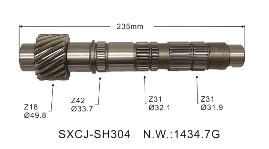 513MHA1701401 Auto Parts Transmission Shaft for Chery