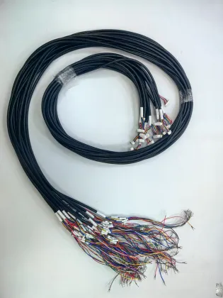 Custom industrial wiring harness start-stop power cable