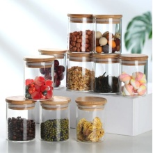 Airtight 12 Piece Borosilicate Glass Spice Storage Jars
