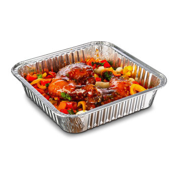 Rectangle Takeaway Food Aluminum Foil Containers