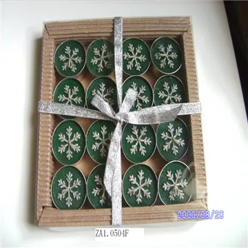 Lovely Snowflake Tealight Candle Winter Holiday Gift Snow Flower