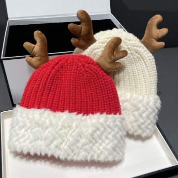 2024 Velvet Warm Wool Christmas Hat