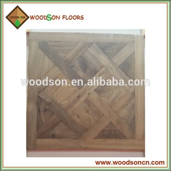 AB grade solid oak paquet wood flooring from chinese factory