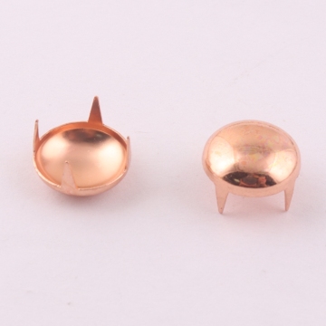 12mm Brass Clothing Bag Spike Claw Nail Stud Rivets
