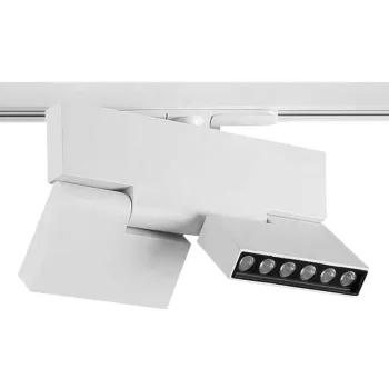 Modern Aluminum LED Rail Light: Rotatable Design for Office and 12X2W Track Spot Lighting