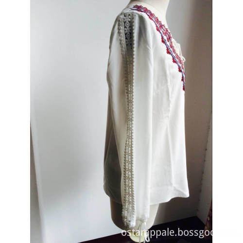Button Front Curve Hem Women Shirt