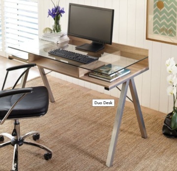 Office design glass computer desk