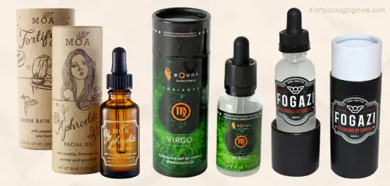 Essential Oil Box Packaging Cylinder Round Shape Box