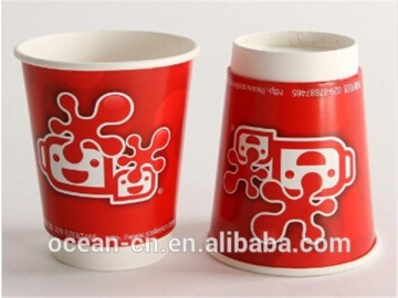 Red color double wall coffee cup